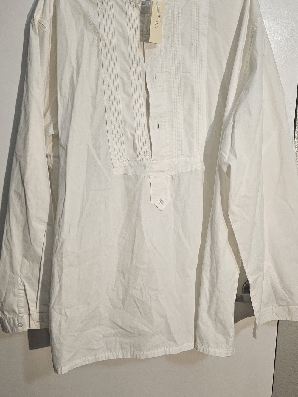 Wah Maker Scully True West Pleated Bib Frontier Pullover Shirt Men's Size XL